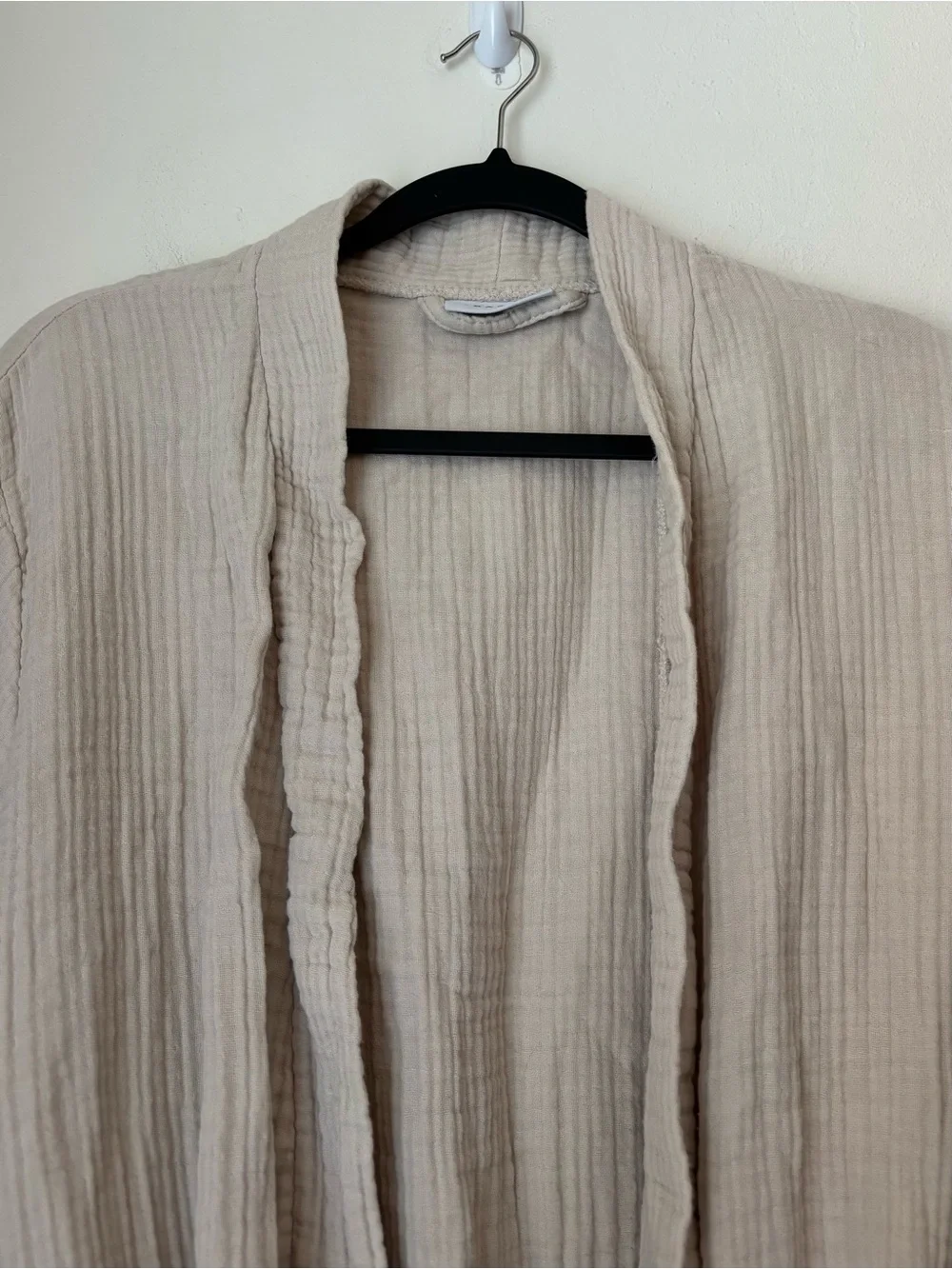 Parachute Cloud Cotton Robe in Bone Size Medium Gauze Relaxed Loungewear Comfy
